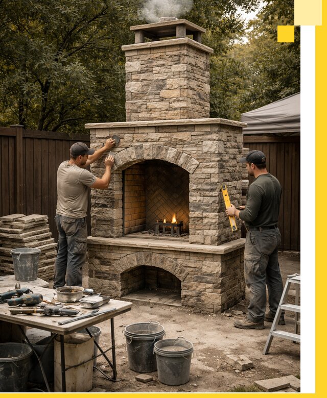 Проектирование и установка уличных каминов в Коврове