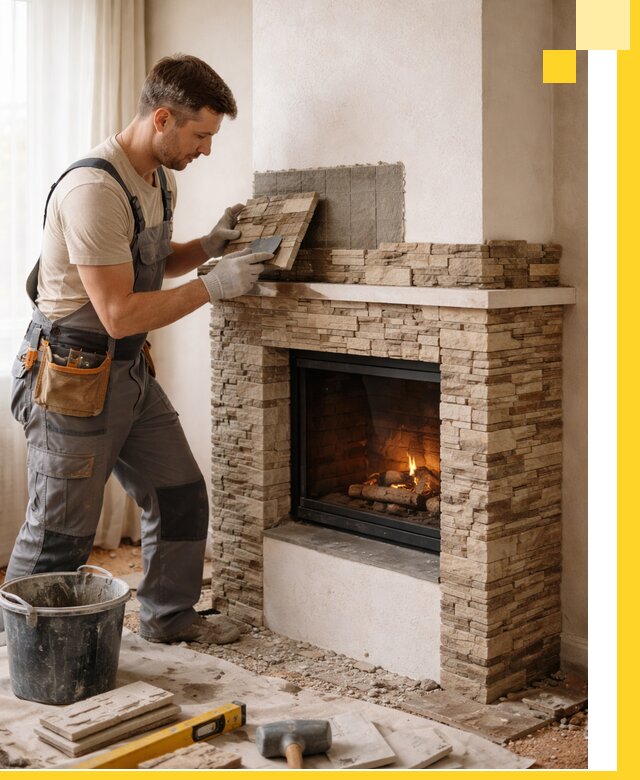 Изготовление и монтаж каминов для дома под ключ в Коврове