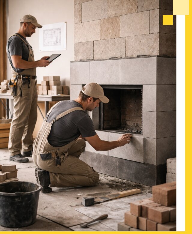 Индивидуальные проекты каминов и каминных систем в Коврове