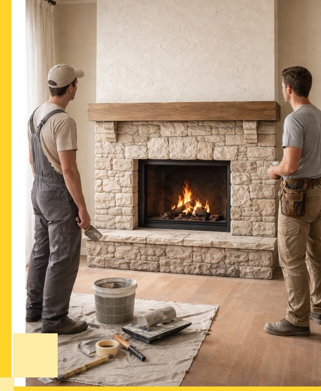 Отделка каминов в Коврове от 6651 р. под ключ | ЭриданКвр