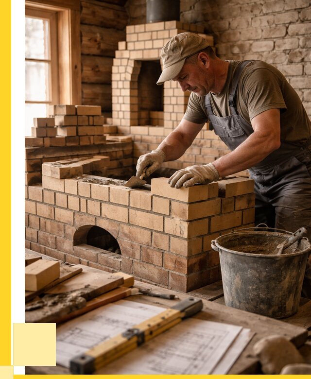 Кладка печей из кирпича в Коврове цены от 30696 р. - ЭриданКвр