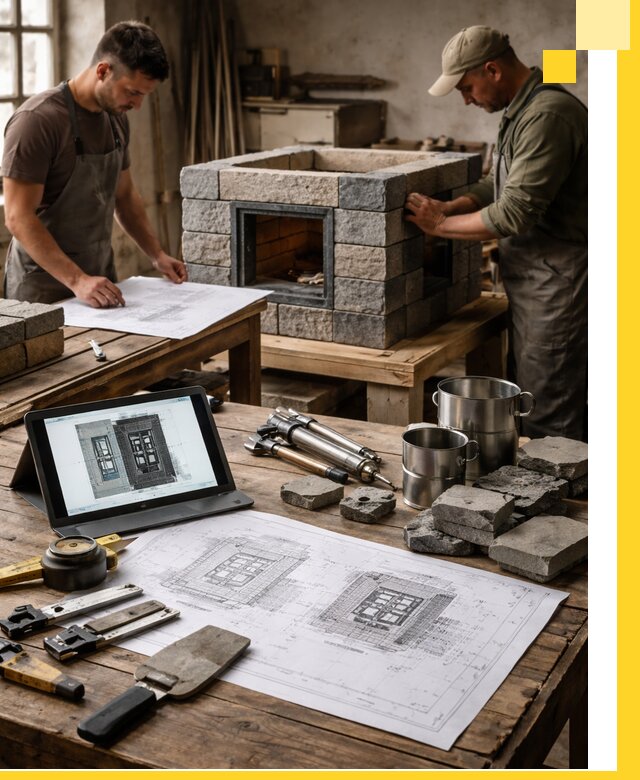 Разработка проектов печей с согласованием и монтажом в Коврове