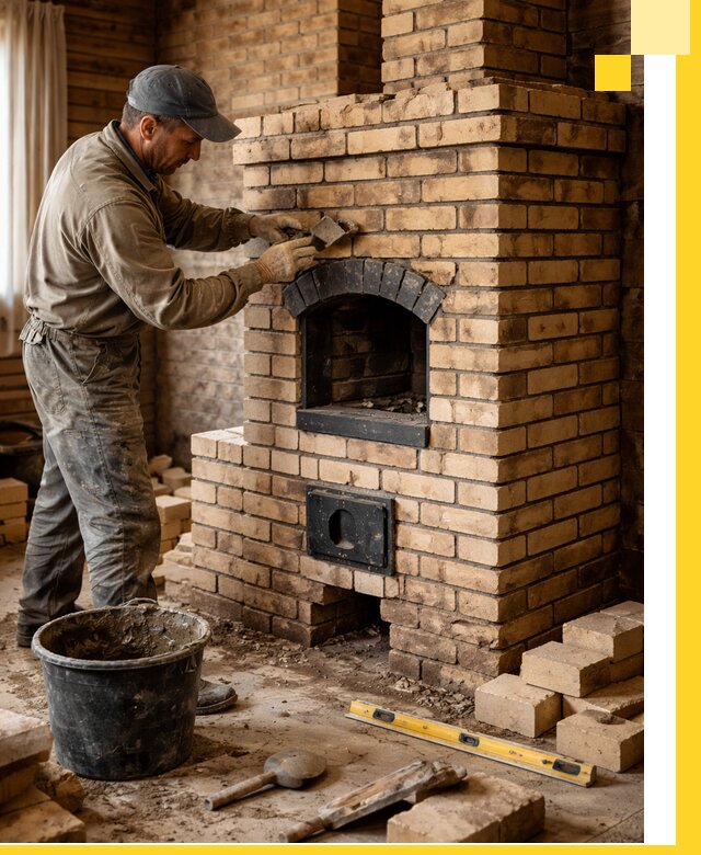 Кирпичные печи под ключ в Коврове: проектирование и кладка