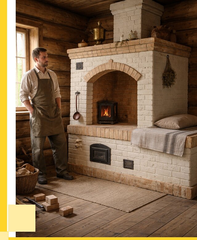 Русские печи с лежанкой под ключ в Коврове от 153480 р. ЭриданКвр