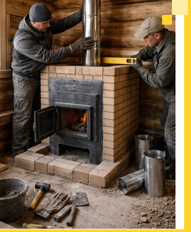 Проектирование, изготовление и установка банных печей в Коврове