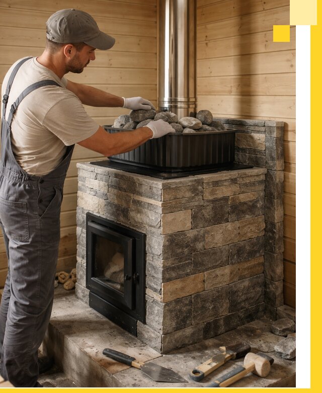 Печи для парной в Коврове, производство, монтаж и обслуживание