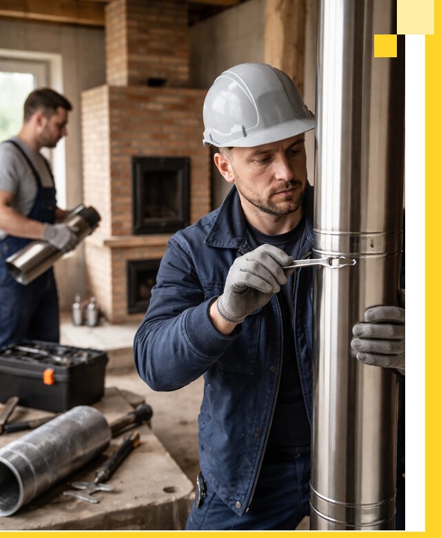 Профессиональный монтаж дымоходов для печей в Коврове