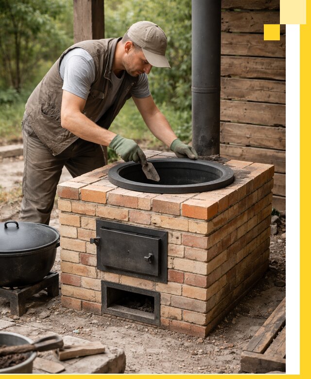 Изготовление и установка печей для казана в Коврове под ключ