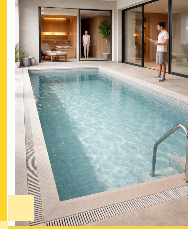 Отделка бассейна пленкой ПВХ в Коврове от 3581 р. - ЭриданКвр