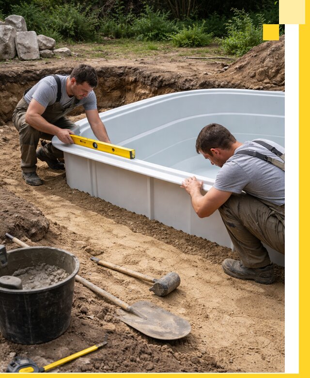 Производство и установка пластиковых бассейнов в Коврове под ключ