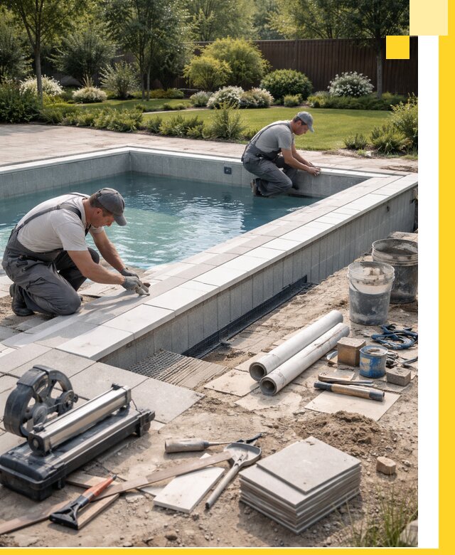 Строительство открытых бассейнов под ключ в Коврове профессионально