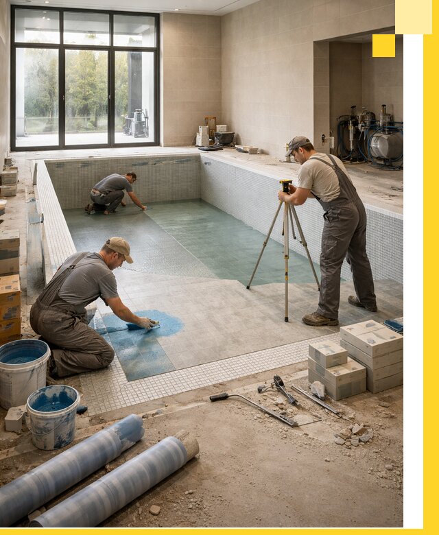 Проект и строительство закрытых бассейнов в Коврове под ключ