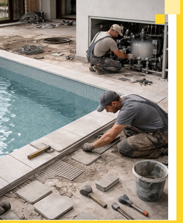 Строительство и монтаж бассейнов в коттедже в Коврове