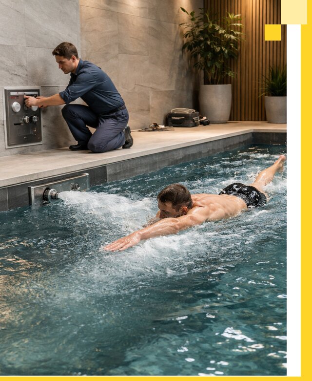 Проектирование и монтаж бассейнов с противотоком в Коврове