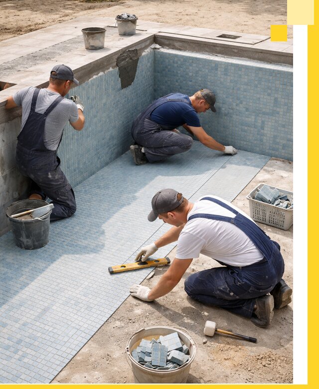 Укладка и установка плитки для бассейнов под ключ в Коврове