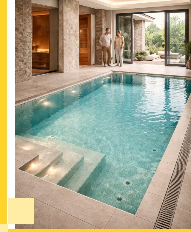 Бассейн во дворе в Коврове: проект, отделка от 1227840 р. | ЭриданКвр