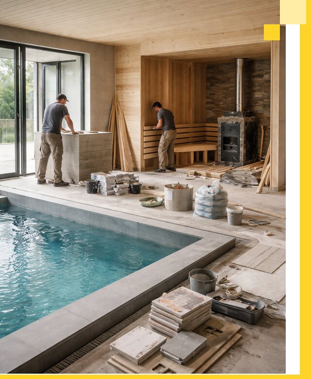 Проектирование и строительство бань с бассейном в Коврове