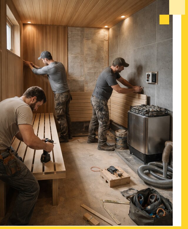 Сауны под ключ в Коврове, проектирование, строительство, отделка
