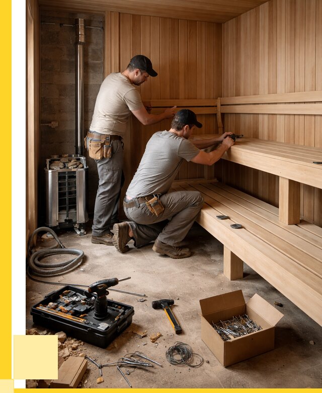 Монтаж саун под ключ в Коврове от 122784 р. | ЭриданКвр