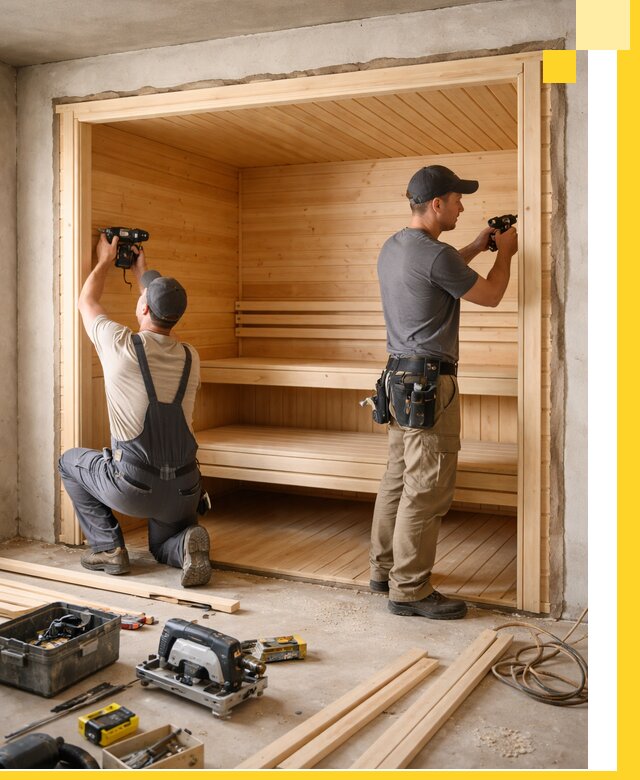 Монтаж саун под ключ в Коврове — проектирование и установка