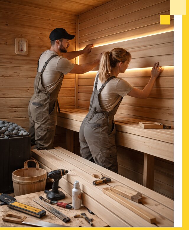 Дизайн саун и бань под ключ с индивидуальным проектом в Коврове