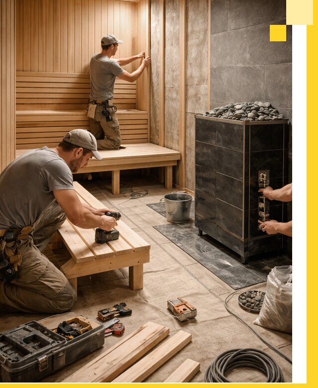 Дизайн и строительство интерьерных саун под ключ в Коврове