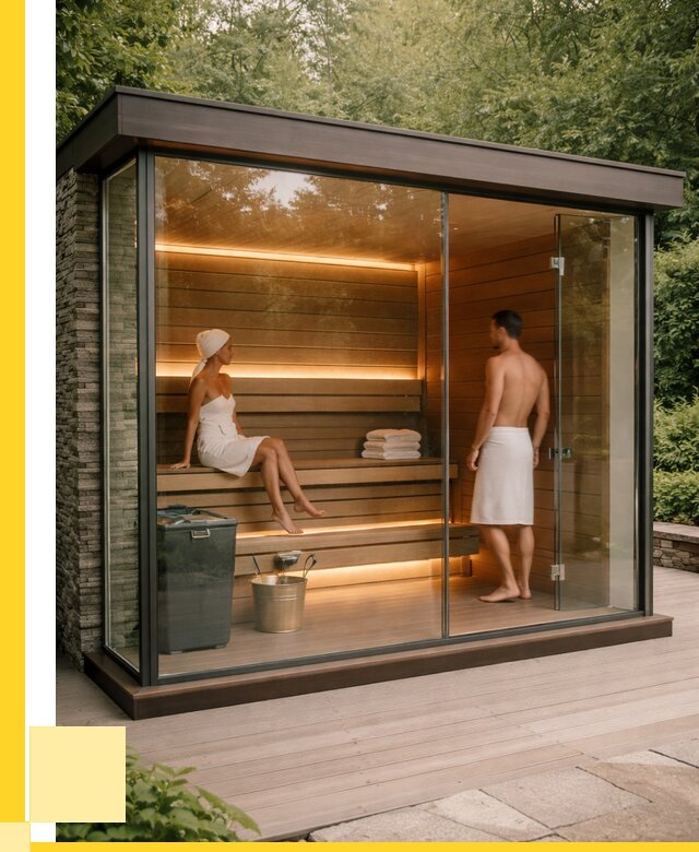 Сауна стеклянная и двери для сауны в Коврове от 255800 р. | ЭриданКвр