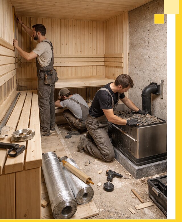 Индивидуальные сауны на заказ в Коврове под ключ, проект и монтаж