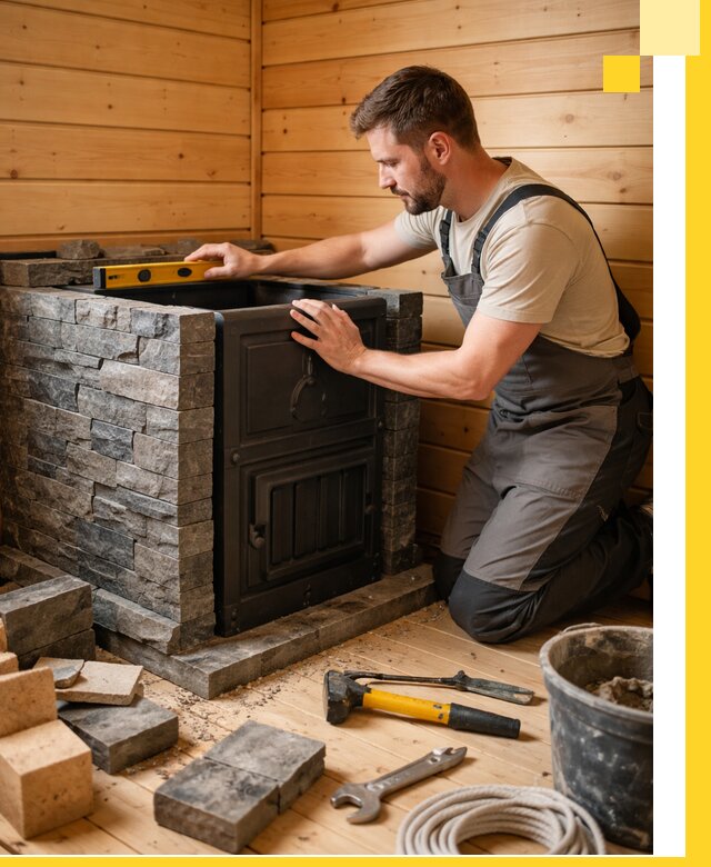 Производство и установка печей для саун под ключ в Коврове