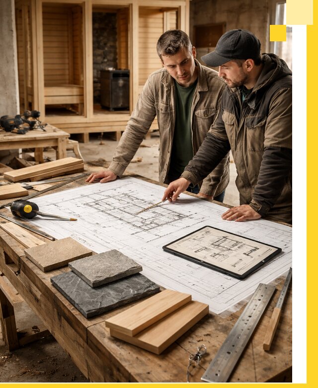 Проекты бань под ключ и планы строительства в Коврове