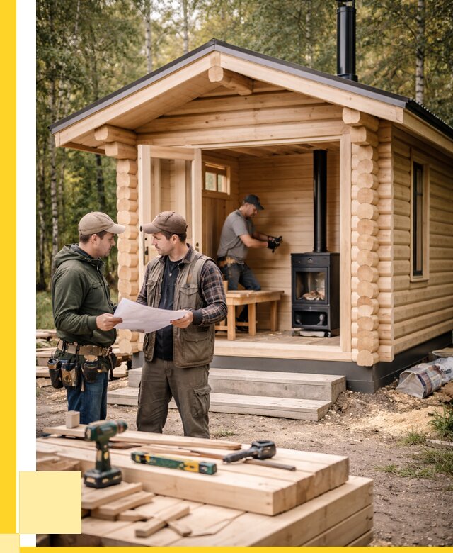 Монтаж бань под ключ в Коврове — от 204640 р. | ЭриданКвр