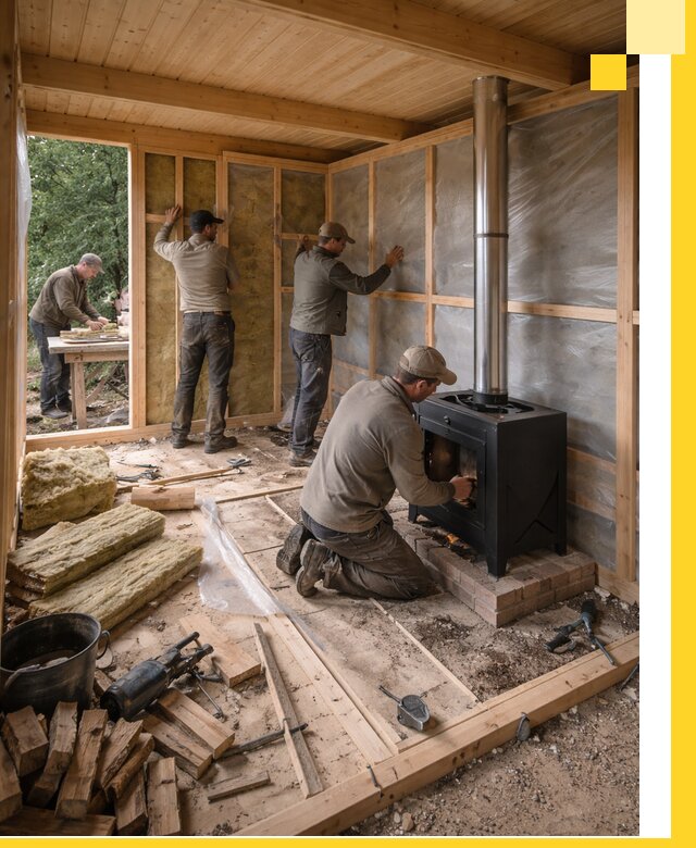 Профессиональный монтаж бань под ключ в Коврове для дома