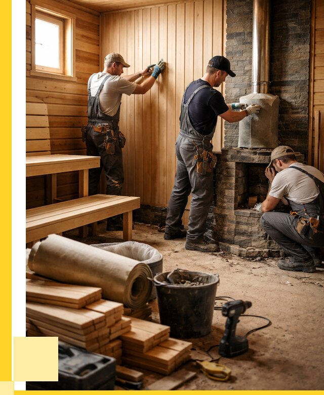 Ремонт бань под ключ в Коврове от 46044 р. | ЭриданКвр