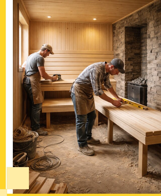 Отделка бани в Коврове: внутренняя отделка от 3070 р. | ЭриданКвр