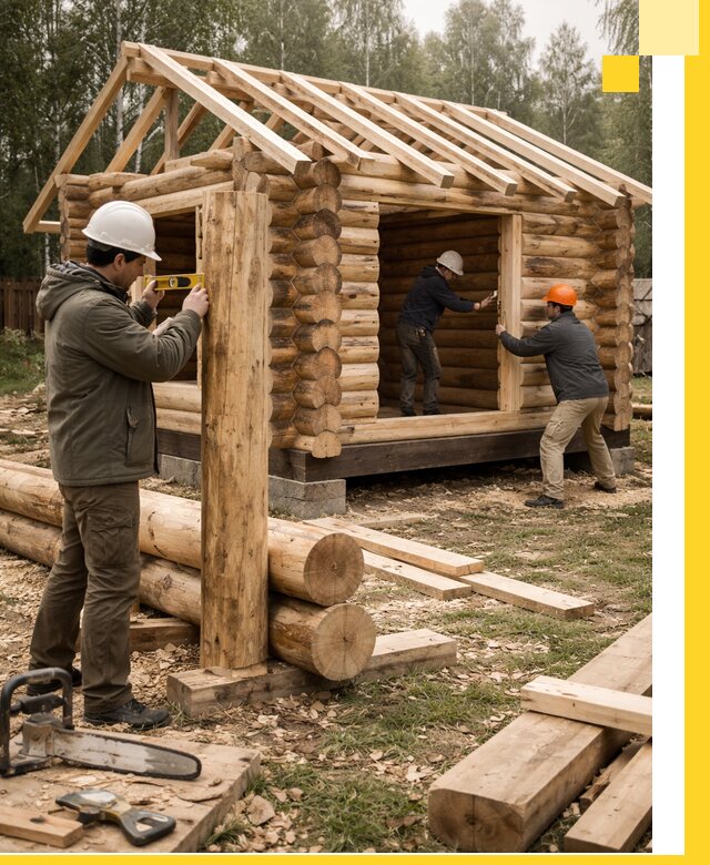 Строительство бань для дачи под ключ в Коврове с доставкой и монтажом