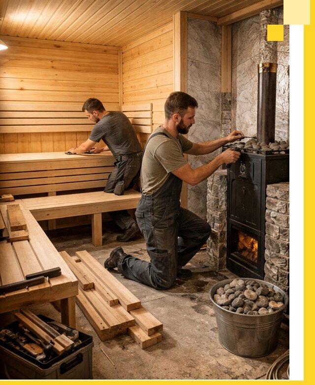 Дизайн и строительство интерьеров бань под ключ в Коврове