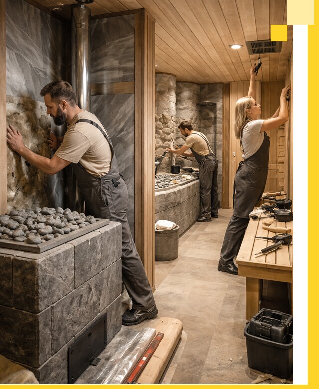 Строительство бань и SPA процедур в Коврове под ключ и отделкой