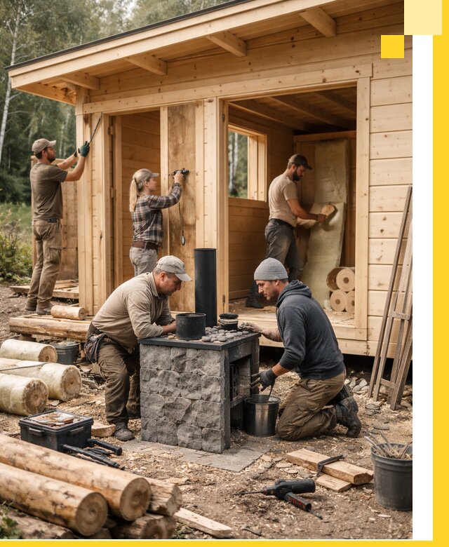 Купить баню под ключ в Коврове строительство монтаж отделка