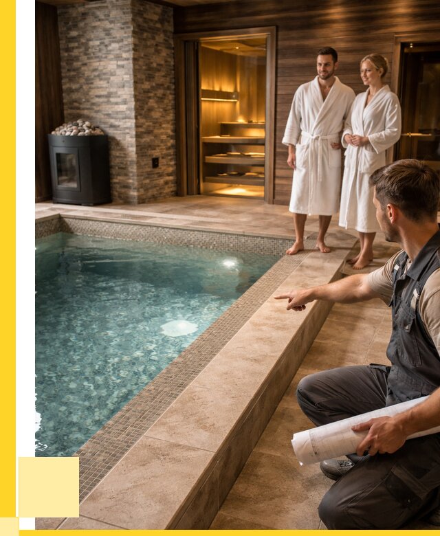 Проект бани с бассейном под ключ в Коврове от 66508 р. | ЭриданКвр