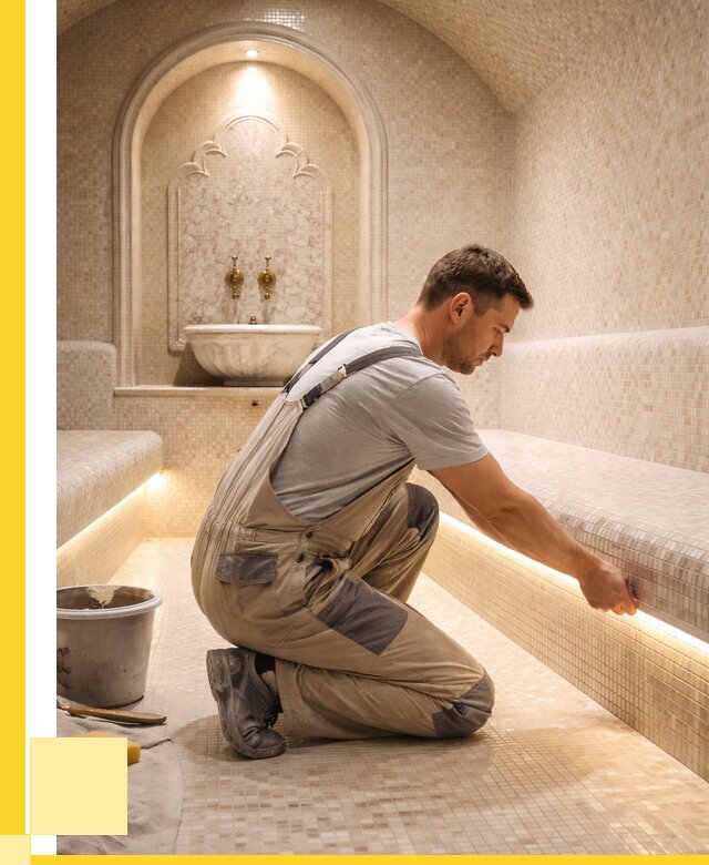 Отделка хамамов под ключ в Коврове от 5628 р. | ЭриданКвр