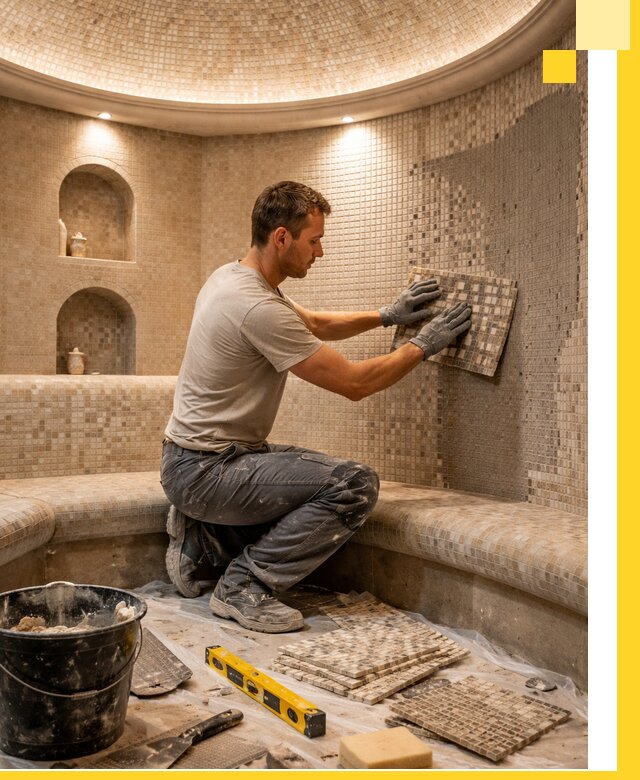 Устройство и монтаж домашнего хамама под ключ в Коврове