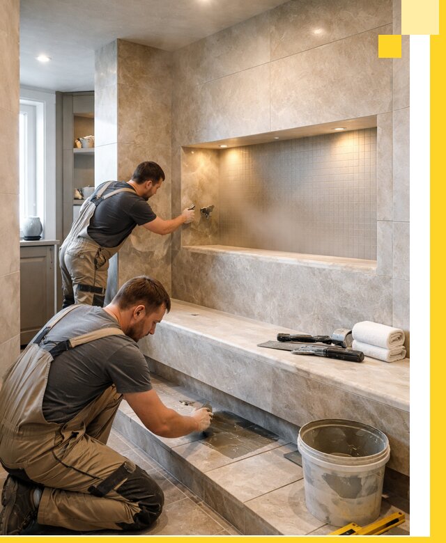 Профессиональное строительство хамама в квартире в Коврове