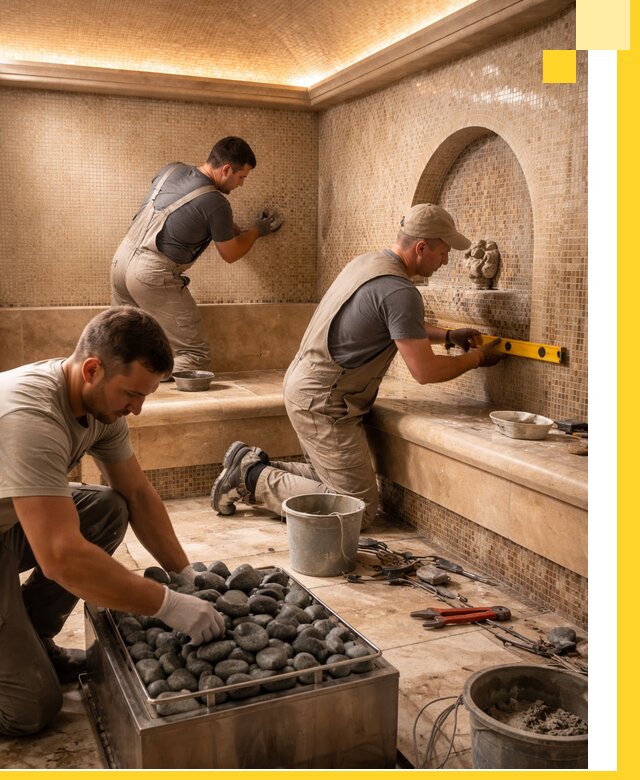 Проектирование и строительство хамама и сауны в Коврове