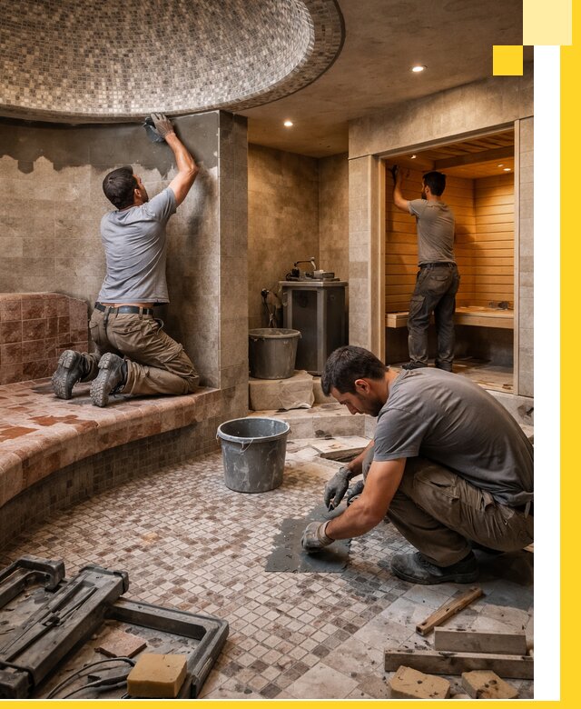 Проект и строительство хамама бани и сауны под ключ в Коврове