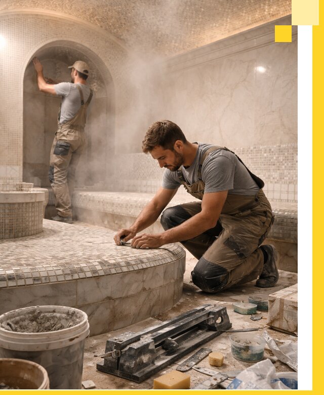 Профессиональный дизайн хамама и SPA под ключ в Коврове