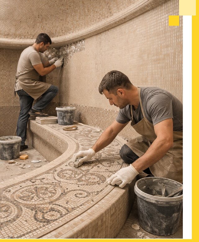 Плитка для хамама в Коврове, укладка, подбор и поставка